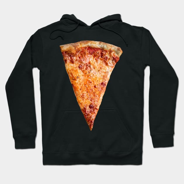 Cheesy NY Style Pizza Slice Hoodie by Art by Deborah Camp